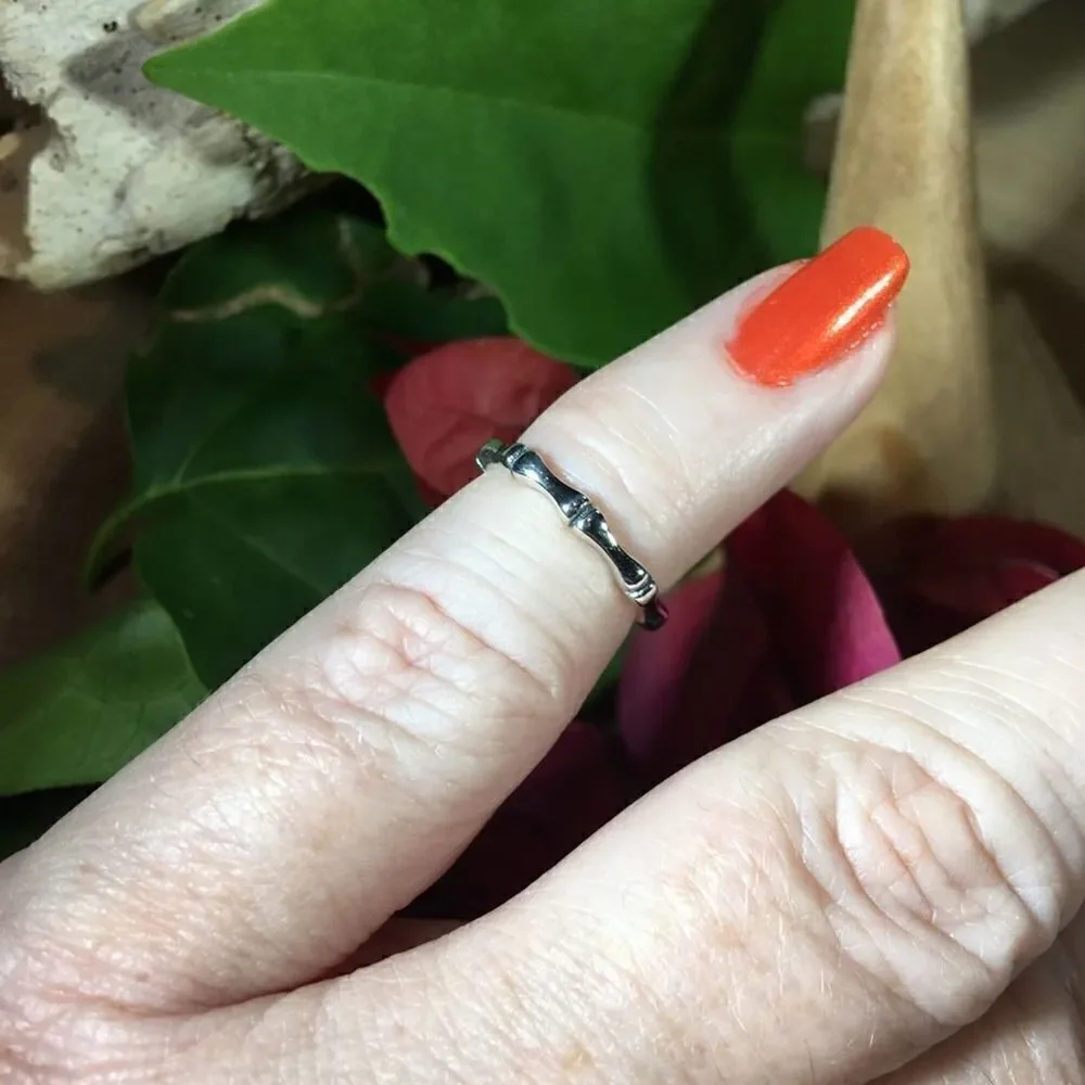 Bamboo Sterling Silver Toe Ring